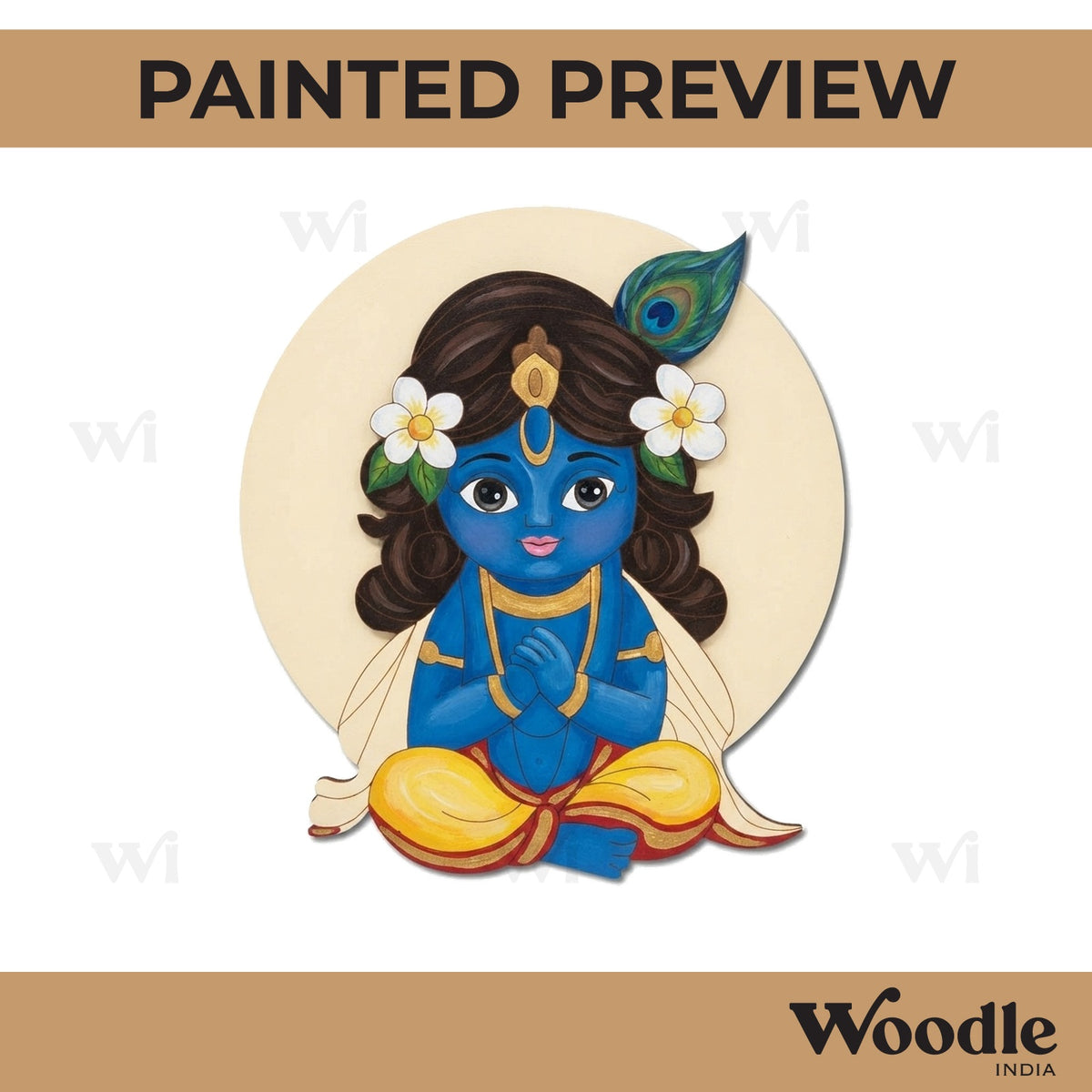 Krishna Ji Pre Marked MDF Design 70