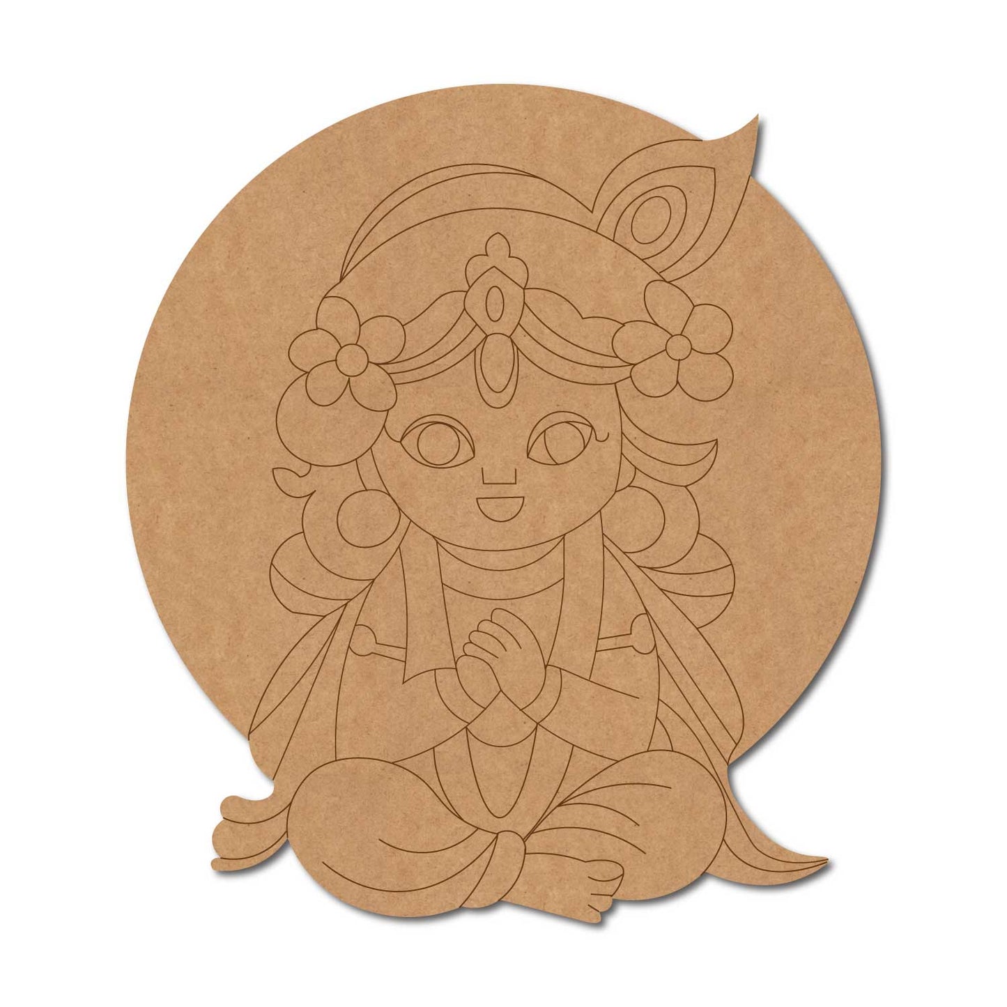 Krishna Ji Pre Marked MDF Design 70