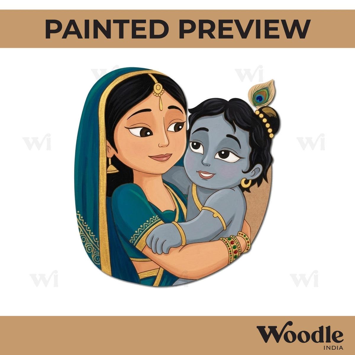 Krishna Ji Pre Marked MDF Design 8