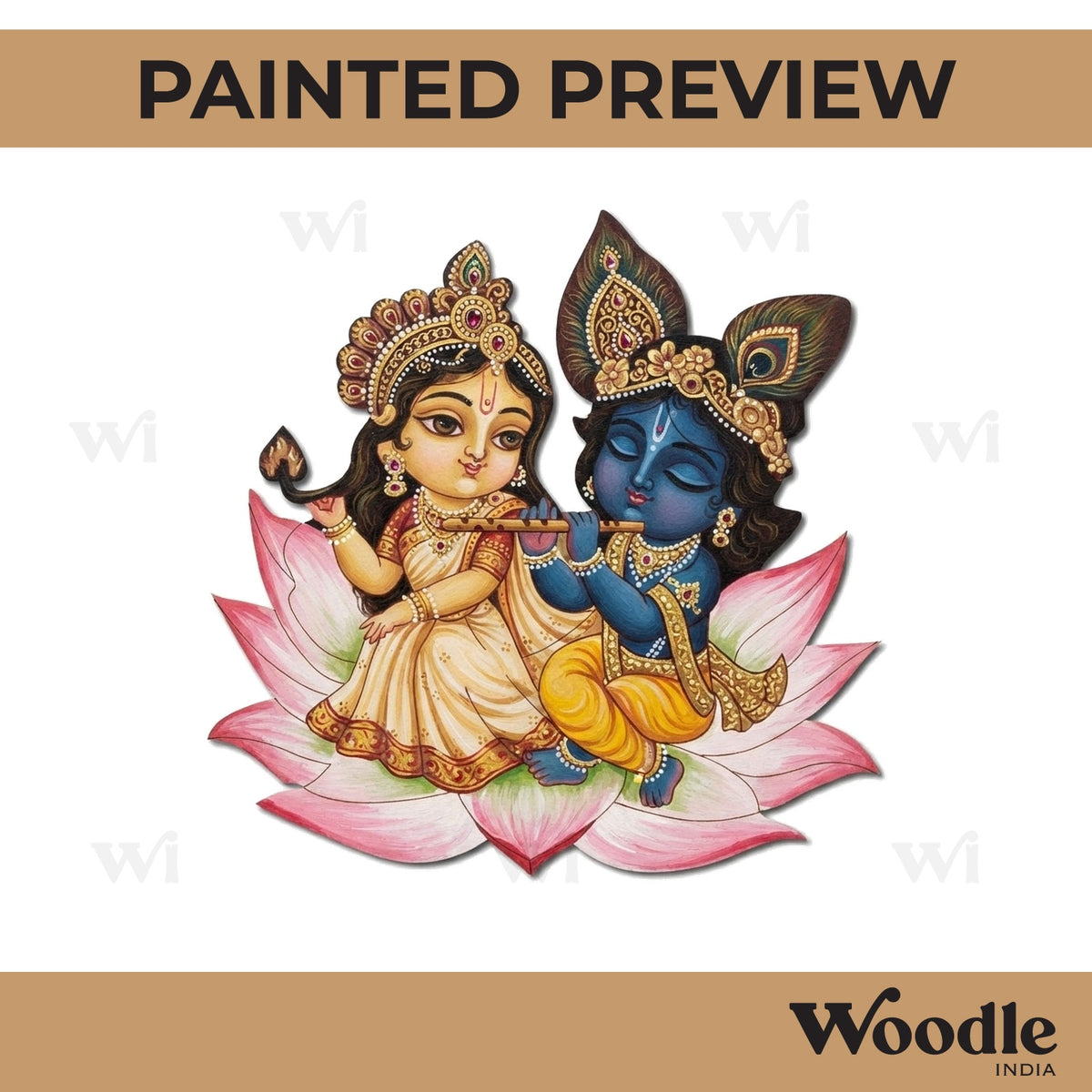 Krishna Radha Pre Marked MDF Design 2