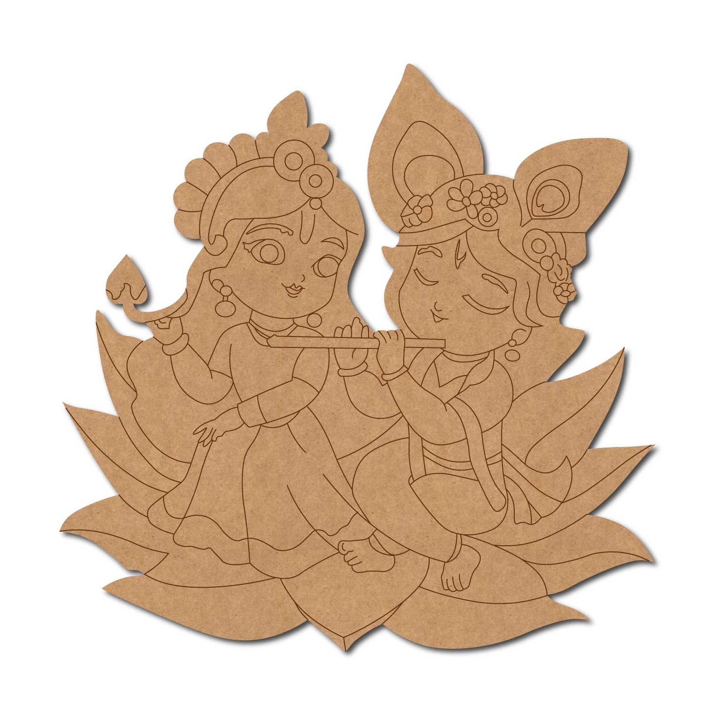 Krishna Radha Pre Marked MDF Design 2