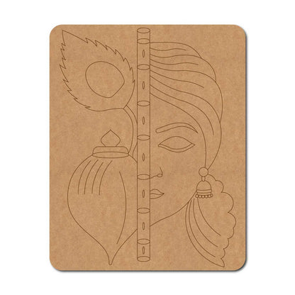 Krishna Shankh Pre Marked Base MDF Design 1