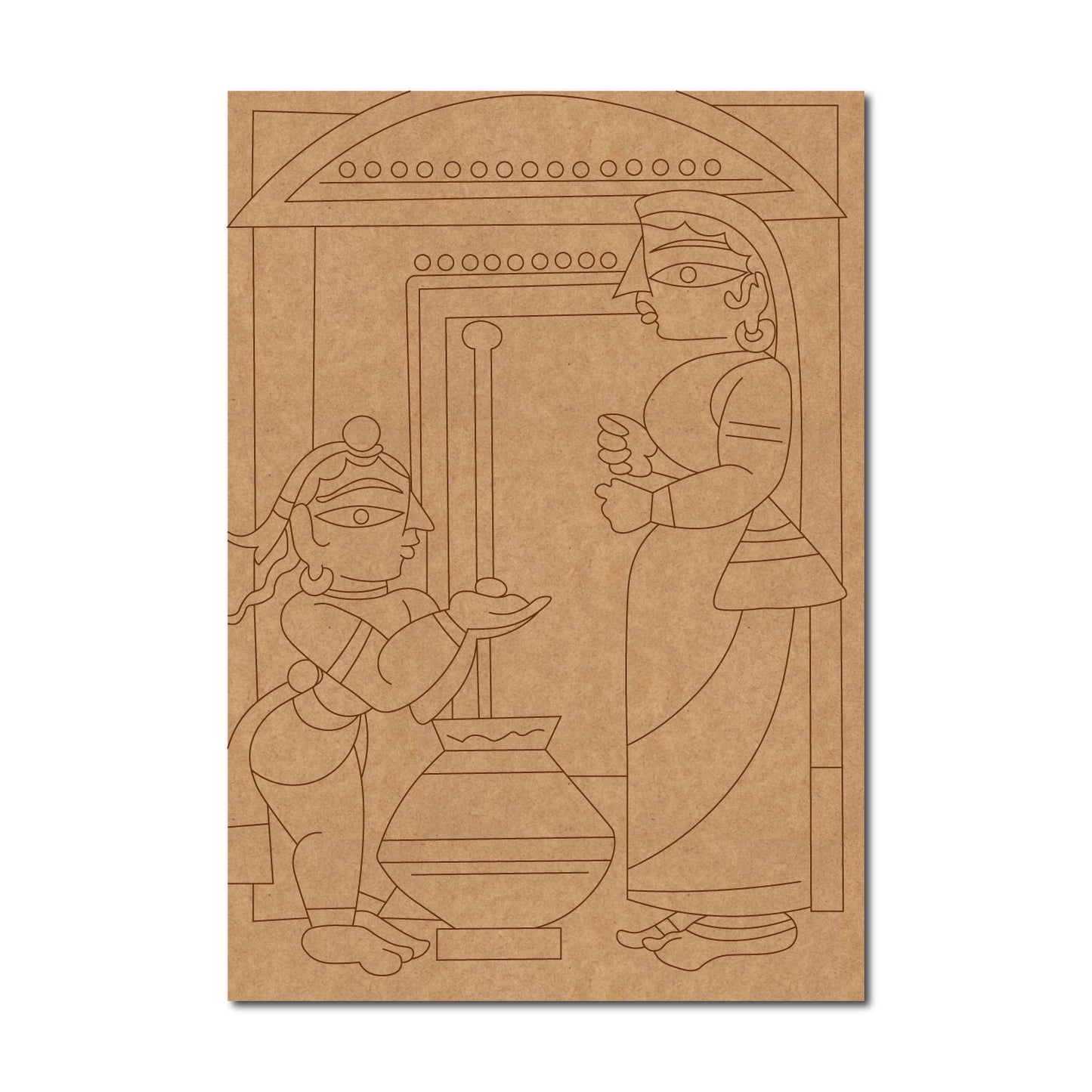 Krishna Sudama Pre Marked Base MDF Design 1