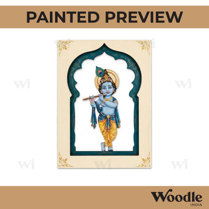 Krishna Ji Jharokha Pre Marked MDF Design 1