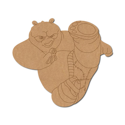 Kung Fu Panda Pre Marked MDF Design 1