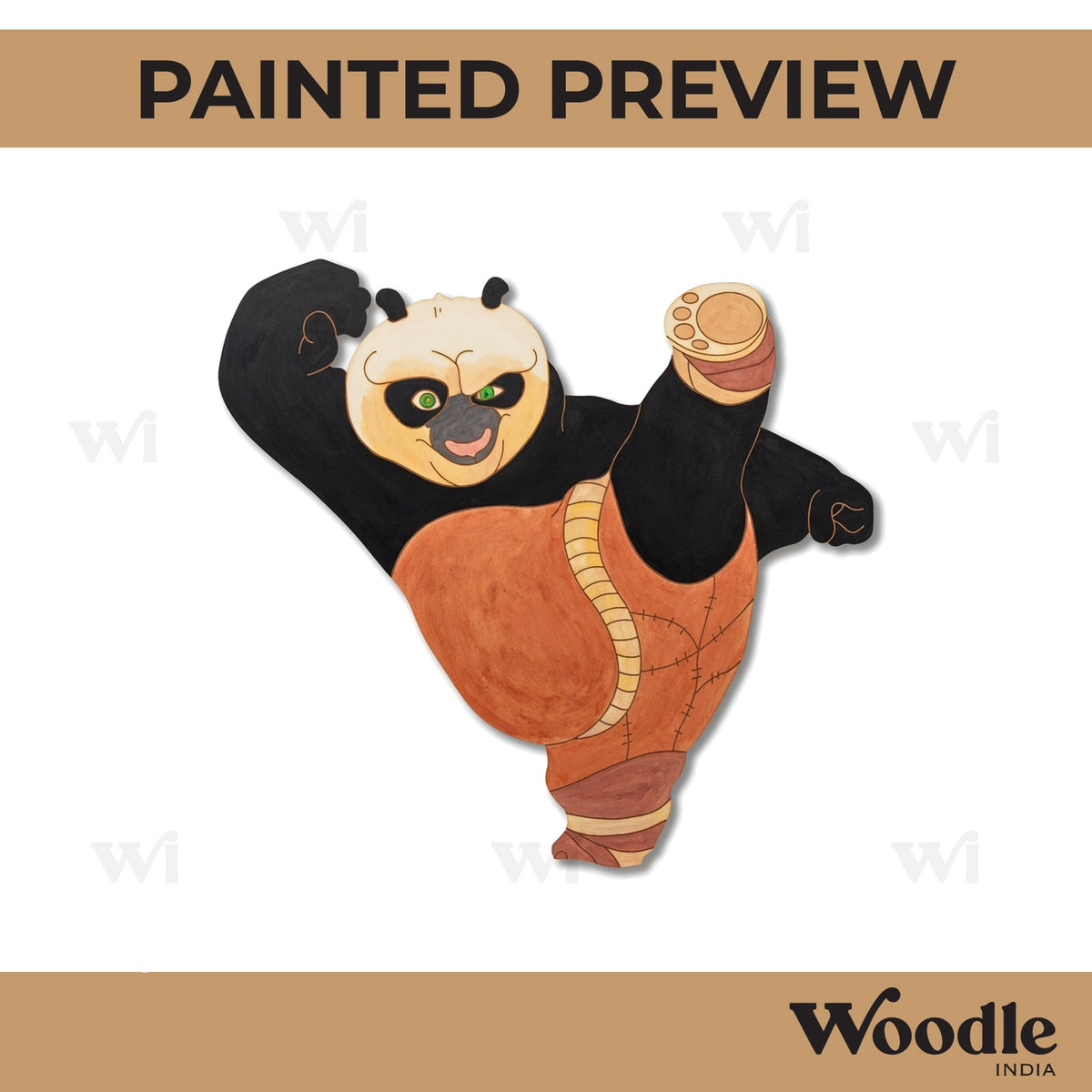 Kung Fu Panda Pre Marked MDF Design 2