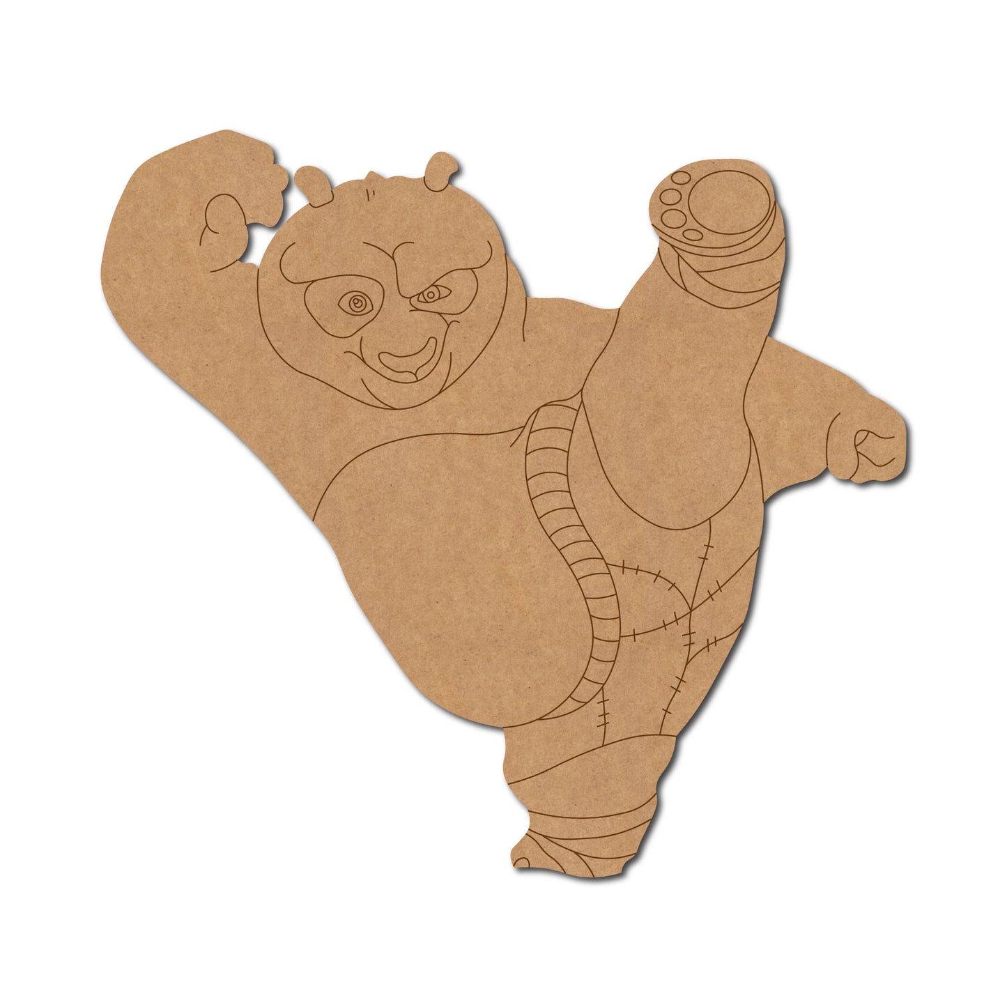 Kung Fu Panda Pre Marked MDF Design 2