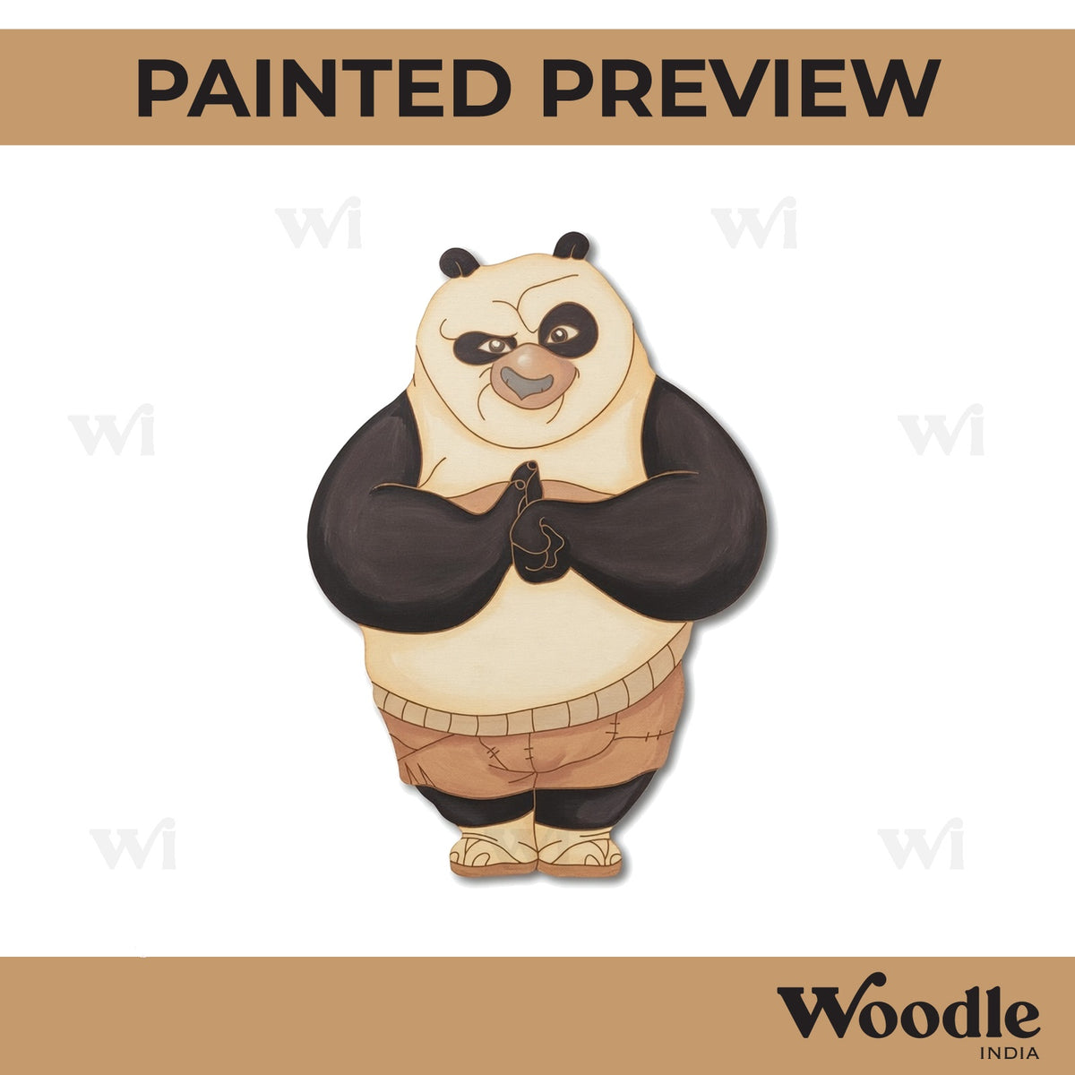 Kung Fu Panda Pre Marked MDF Design 3