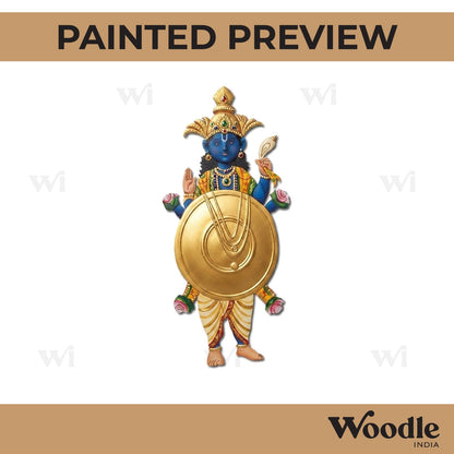 Kurma Avatar Of Lord Vishnu Pre Marked MDF Design 1