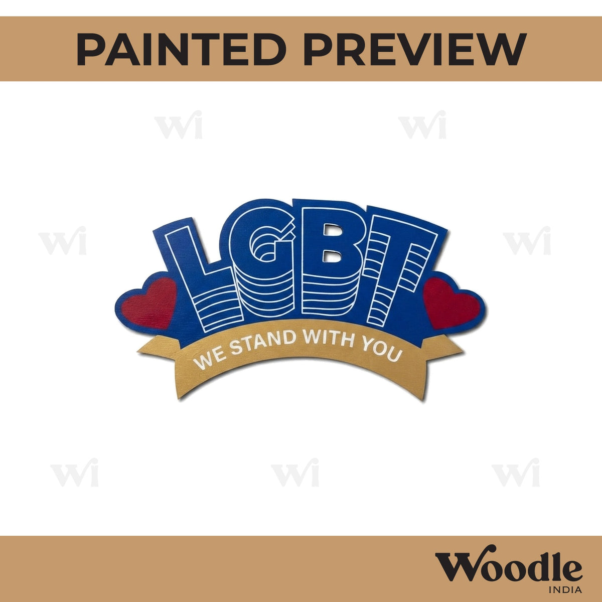 LGBTQ+ Pre Marked Base MDF Design 1