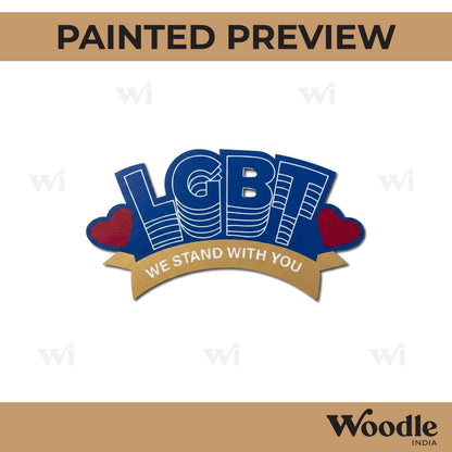 LGBTQ+ Pre Marked Base MDF Design 1