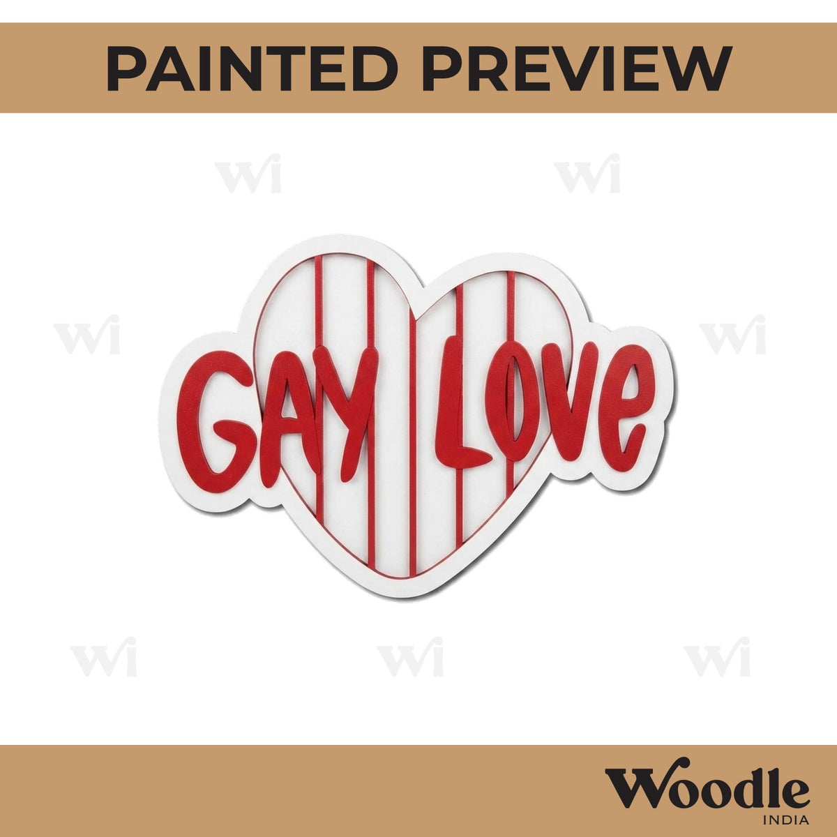 LGBTQ+ Pre Marked Base MDF Design 3