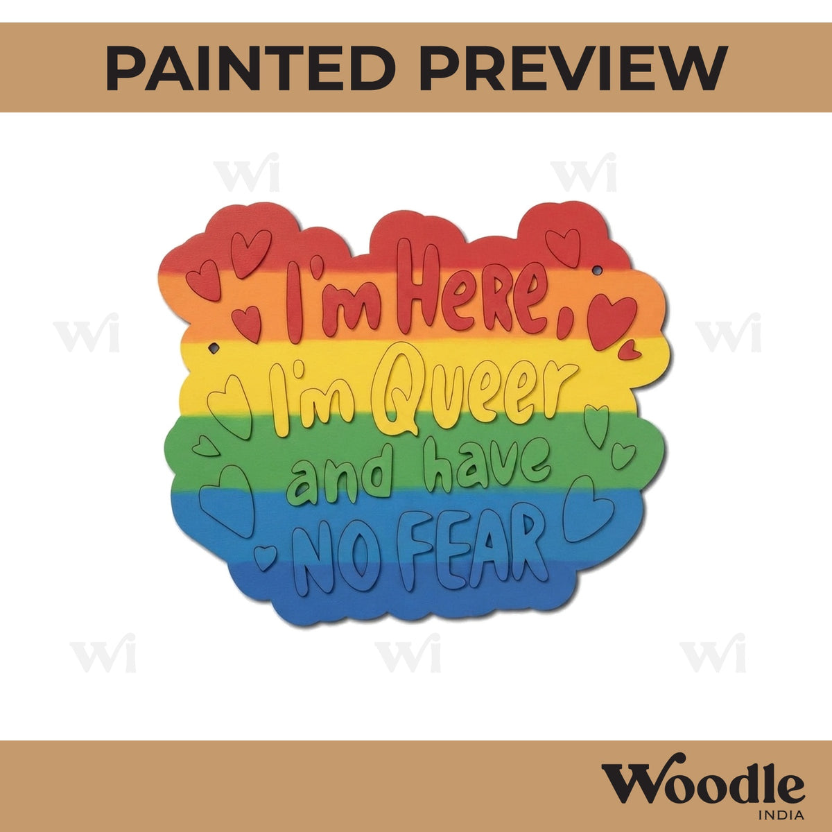 LGBTQ+ Pre Marked Base MDF Design 4
