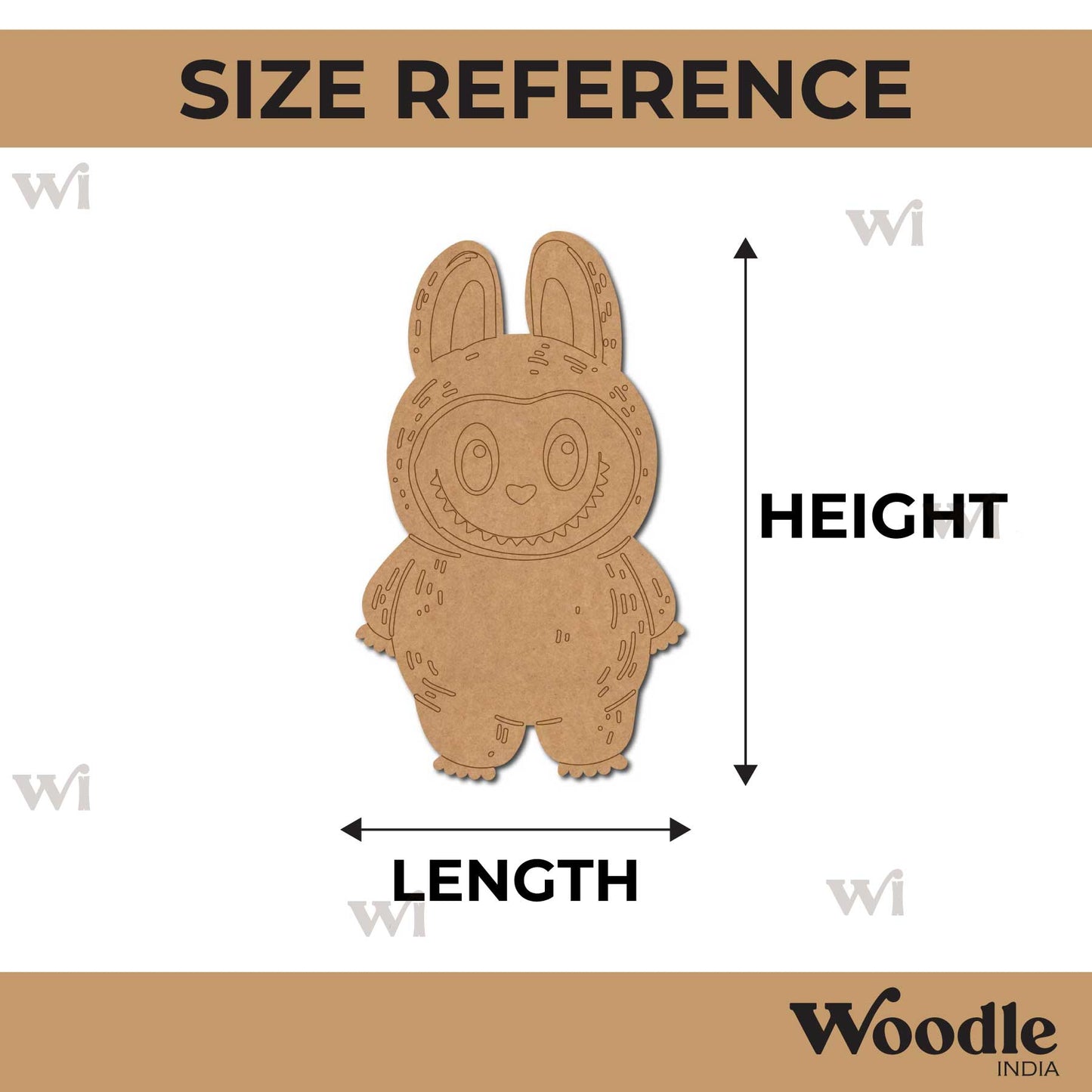 Labubu Pre Marked MDF Design 1