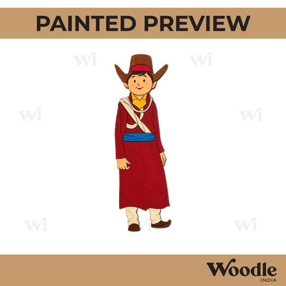 Ladakh Man Pre Marked MDF Design 1
