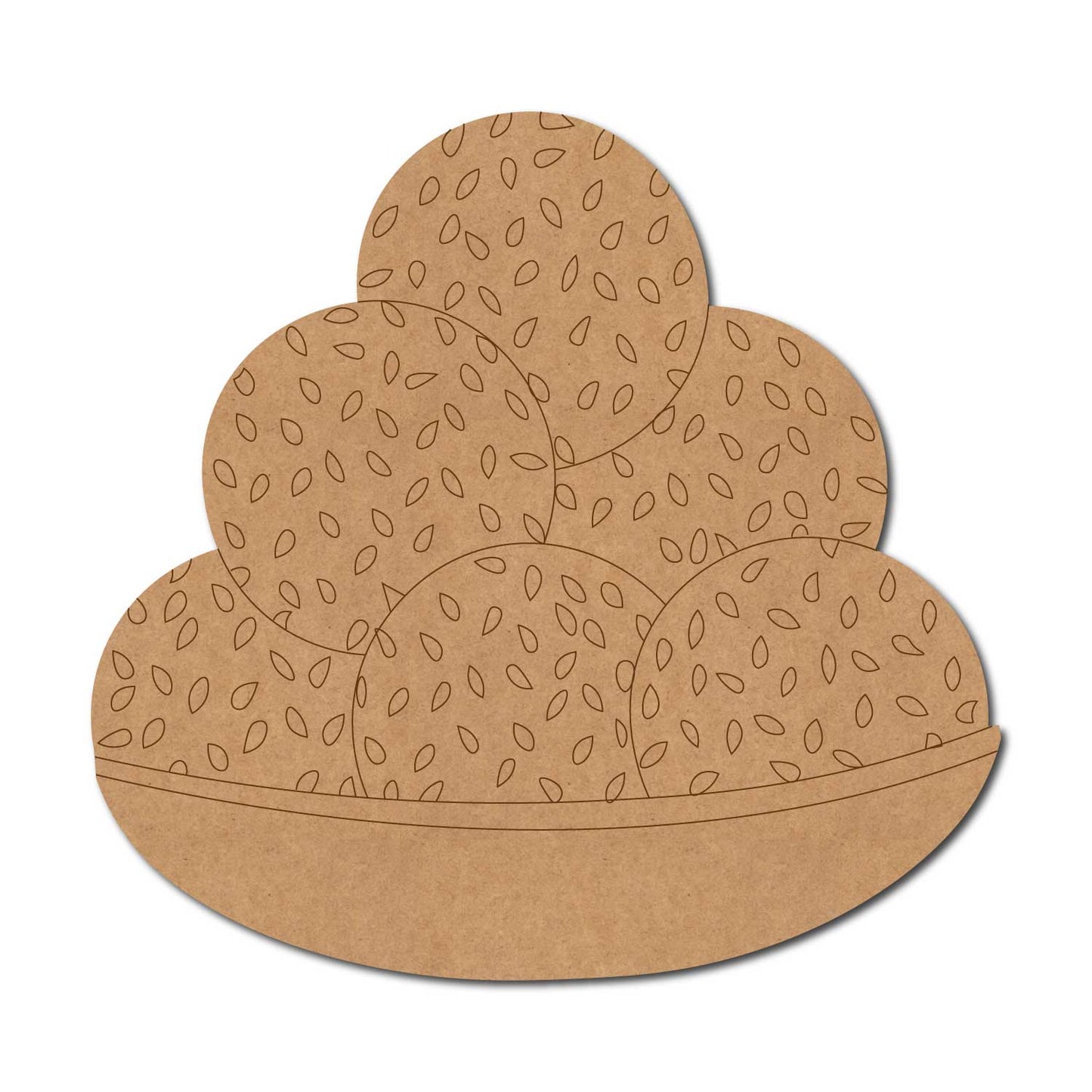 Laddo Bowl Pre Marked MDF Design 1