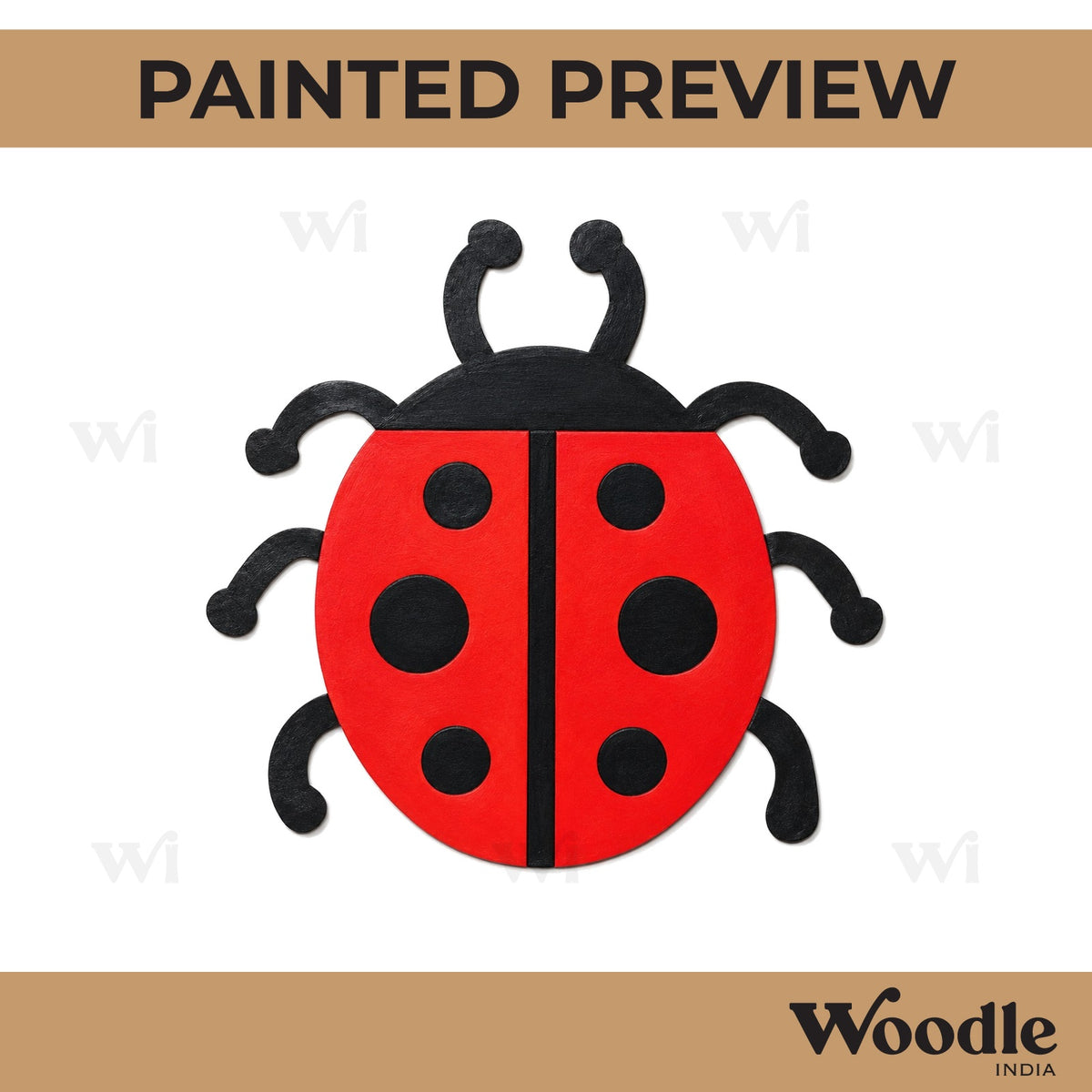 Ladybug Pre Marked MDF Design 3