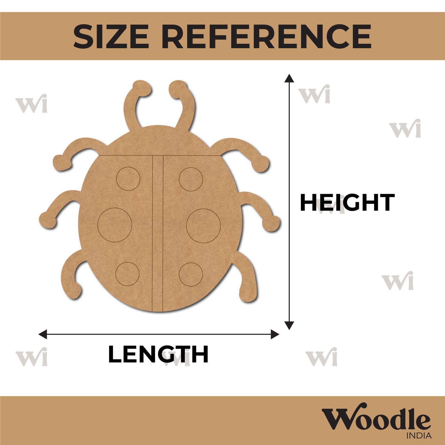 Ladybug Pre Marked MDF Design 3