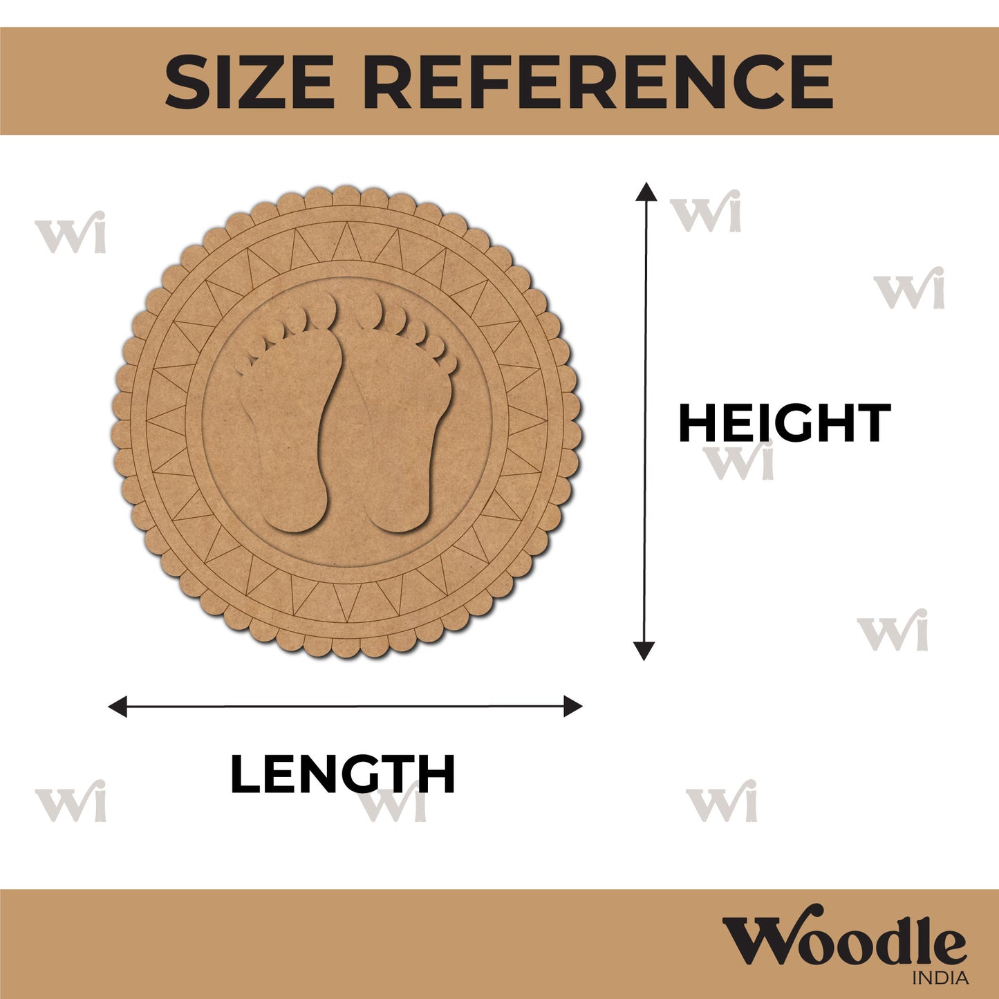 Lakshmi Charan Two Layered Pre Marked Base MDF Design 1