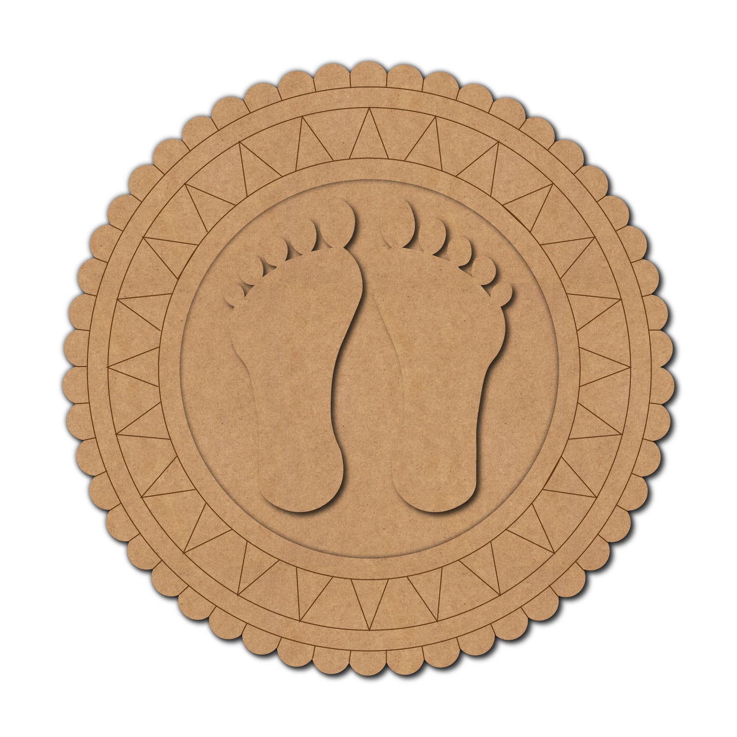 Lakshmi Charan Two Layered Pre Marked Base MDF Design 1