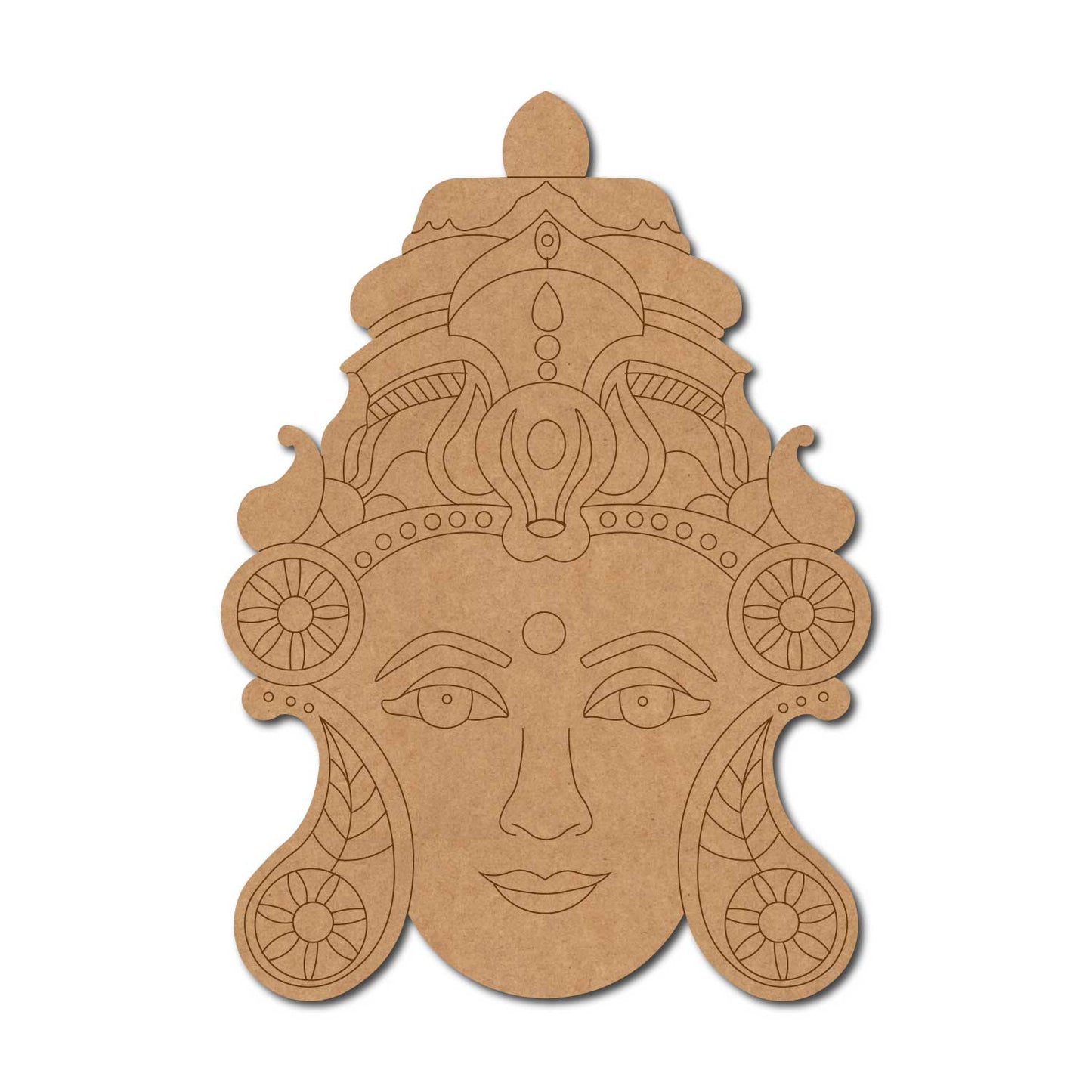 Lakshmi Ji Face Pre Marked MDF Design 1