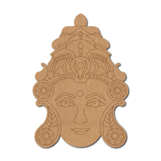 Lakshmi Ji Face Pre Marked MDF Design 1