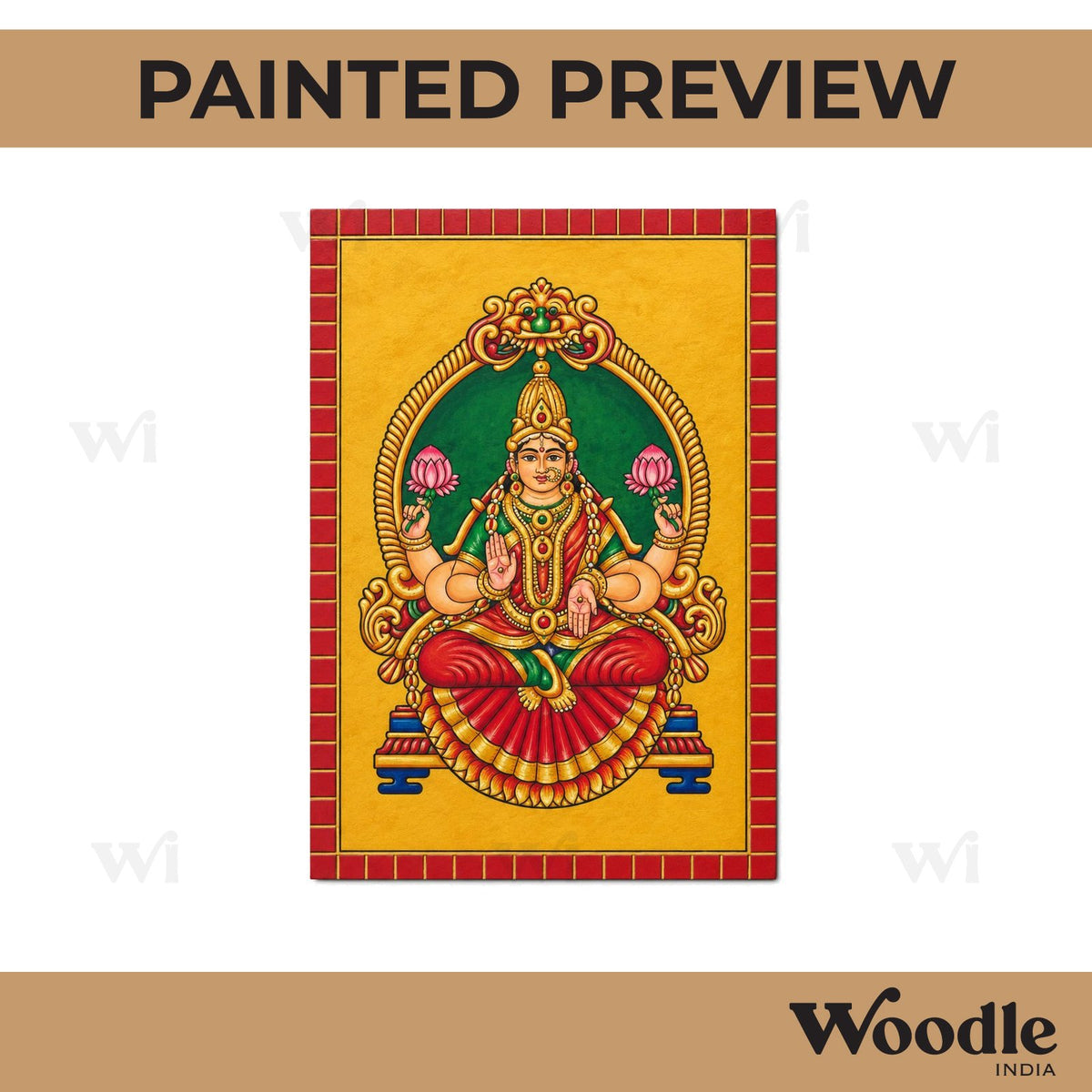 Lakshmi Ji Pre Marked Base MDF Design 1