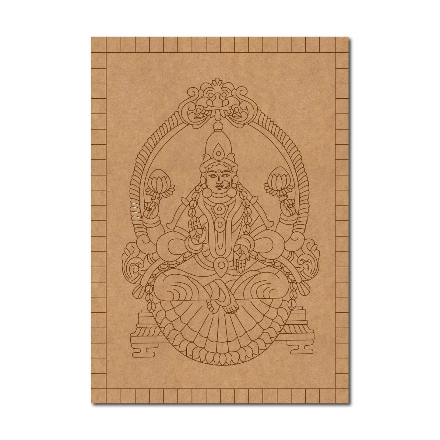 Lakshmi Ji Pre Marked Base MDF Design 1