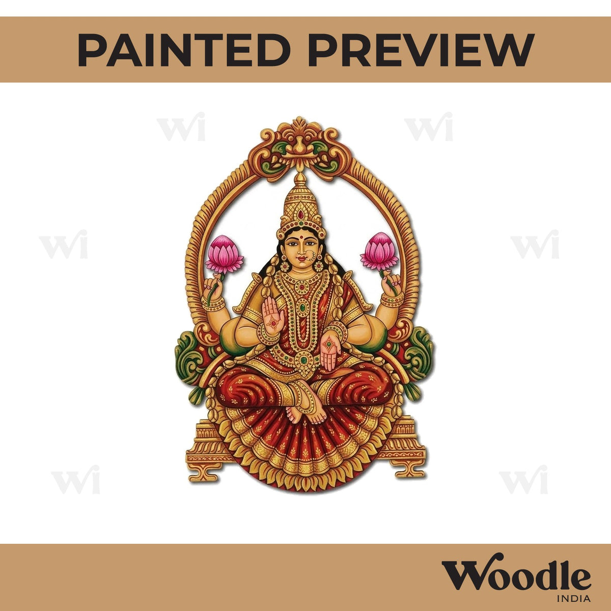 Lakshmi Ji Pre Marked MDF Design 12