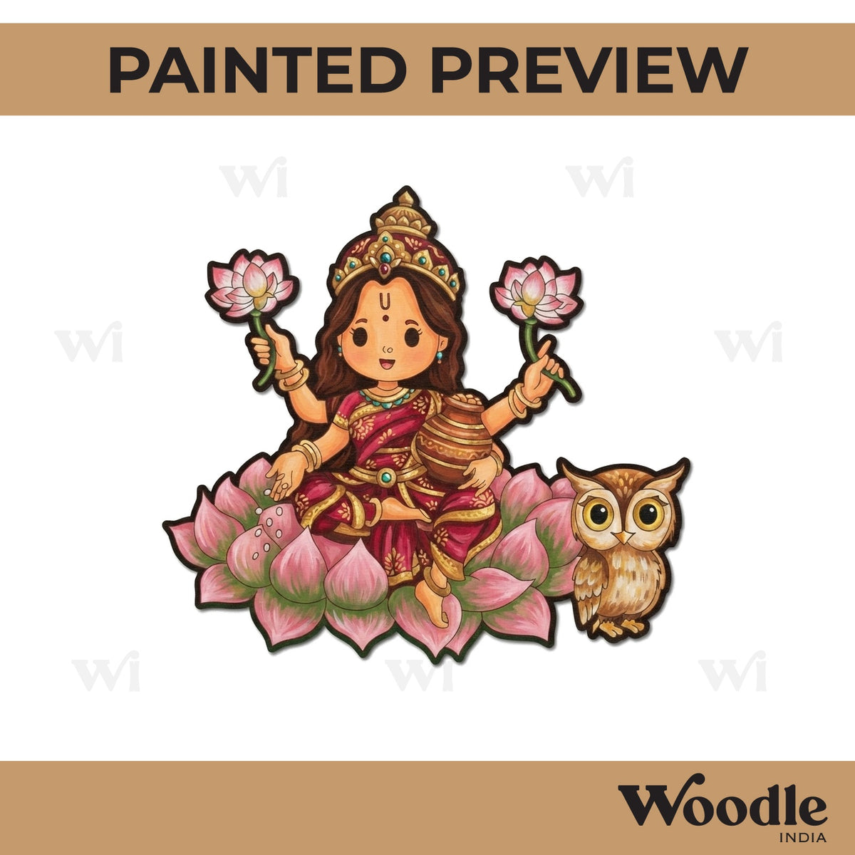 Lakshmi Ji Pre Marked MDF Design 4