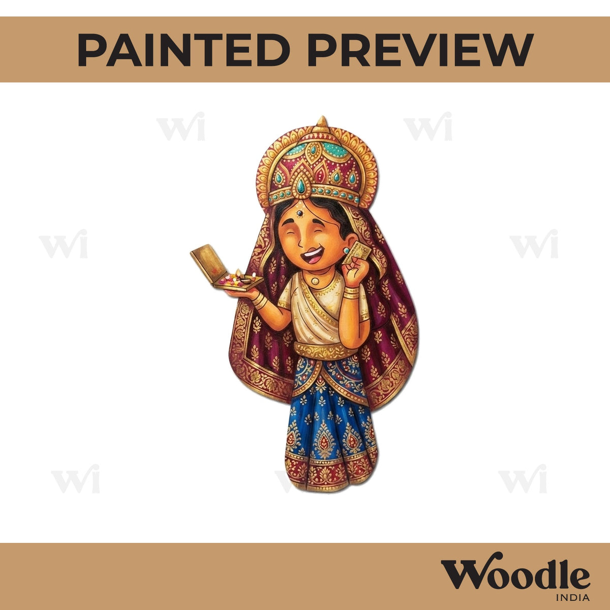 Lakshmi Ji Pre Marked MDF Design 5