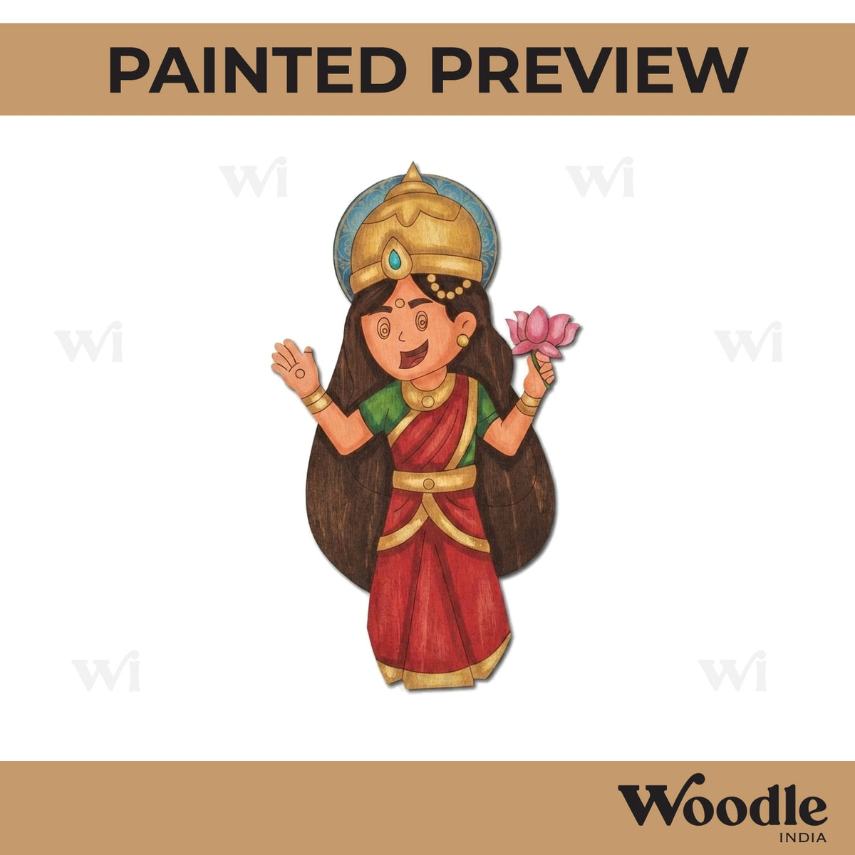 Lakshmi Ji Pre Marked MDF Design 7