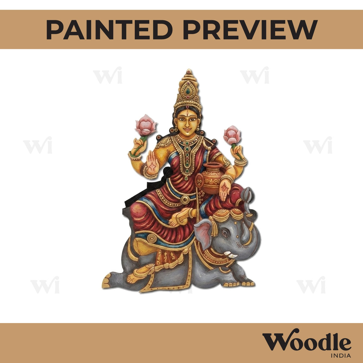 Lakshmi Ji Pre Marked MDF Design 8
