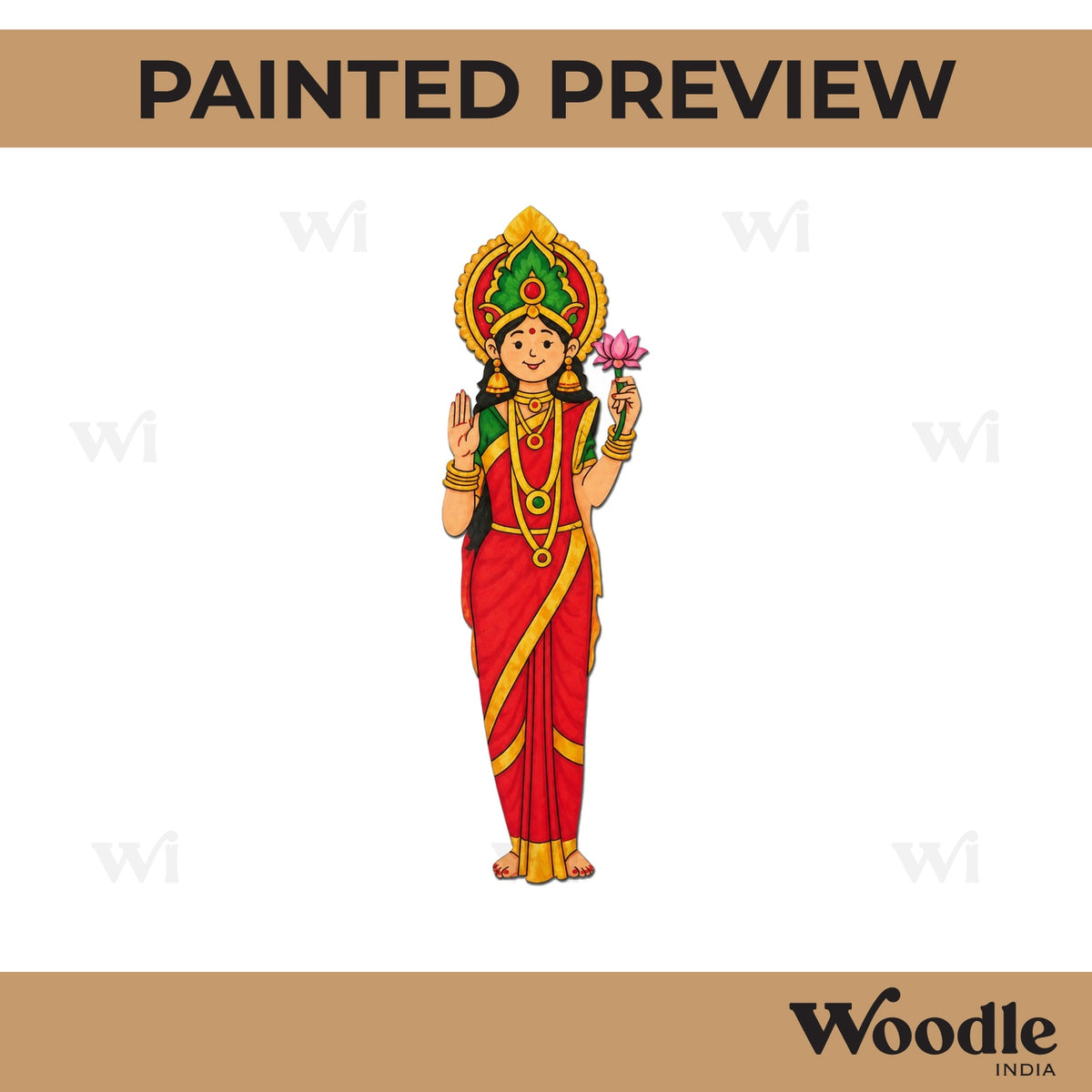 Lakshmi Ji Pre Marked MDF Design 9