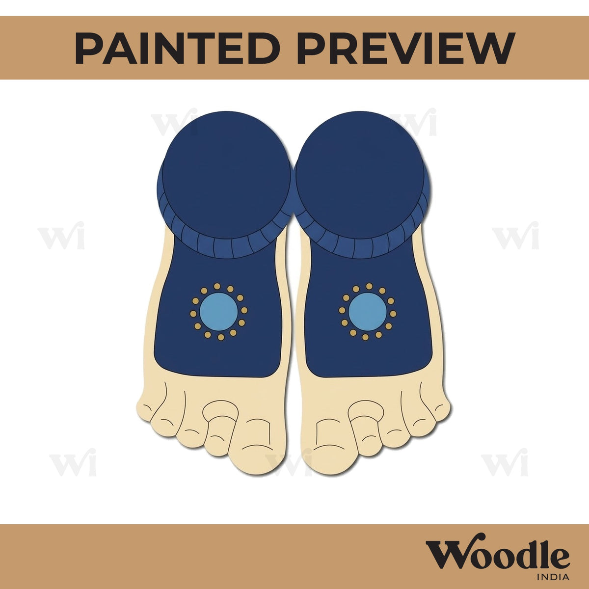 Lakshmi Paul Feet Pre Marked MDF Design 2