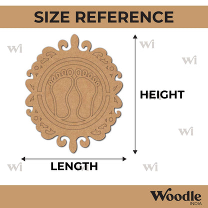 Lakshmi Paul Feet Two Layered Base MDF Design 1