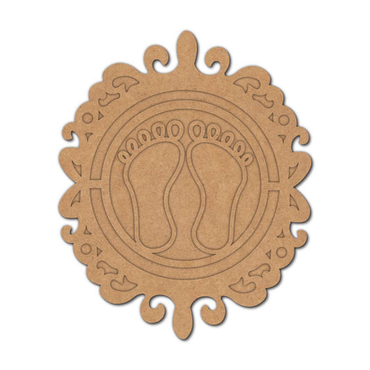 Lakshmi Paul Feet Two Layered Base MDF Design 1