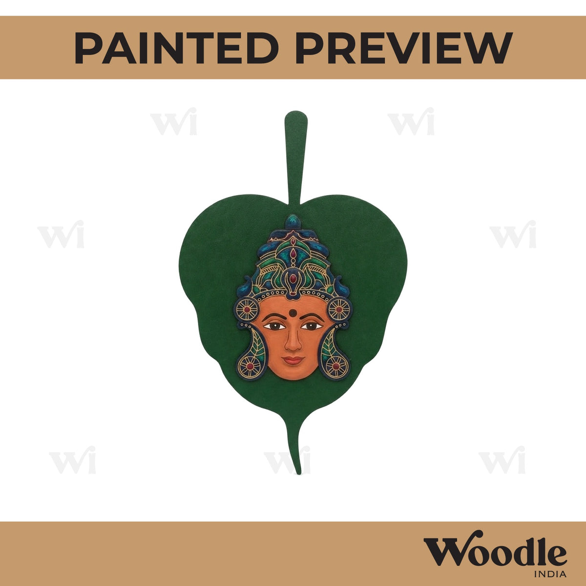 Lakshmi Leaf Pre Marked Base MDF Design 1