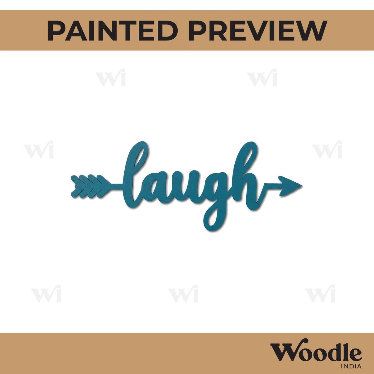 Laugh Arrow Pre Marked MDF Design 1