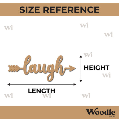 Laugh Arrow Pre Marked MDF Design 1