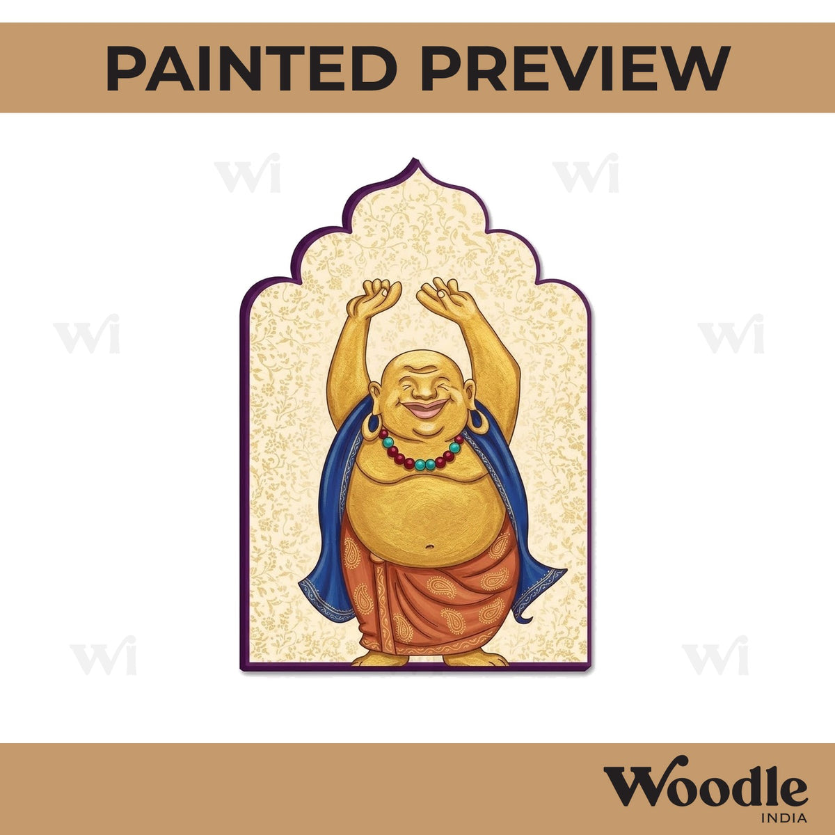 Laughing Buddha Jharokha Pre Marked MDF Design 1