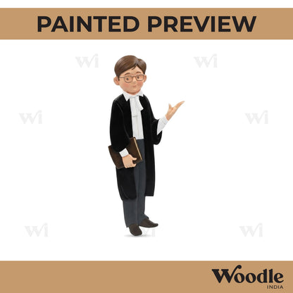 Lawyer Man Pre Marked MDF Design 1