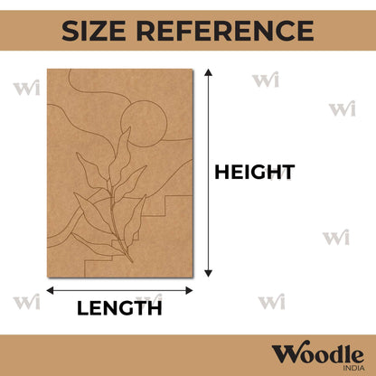 Leaf Boho Art Pre Marked Base MDF Design 1