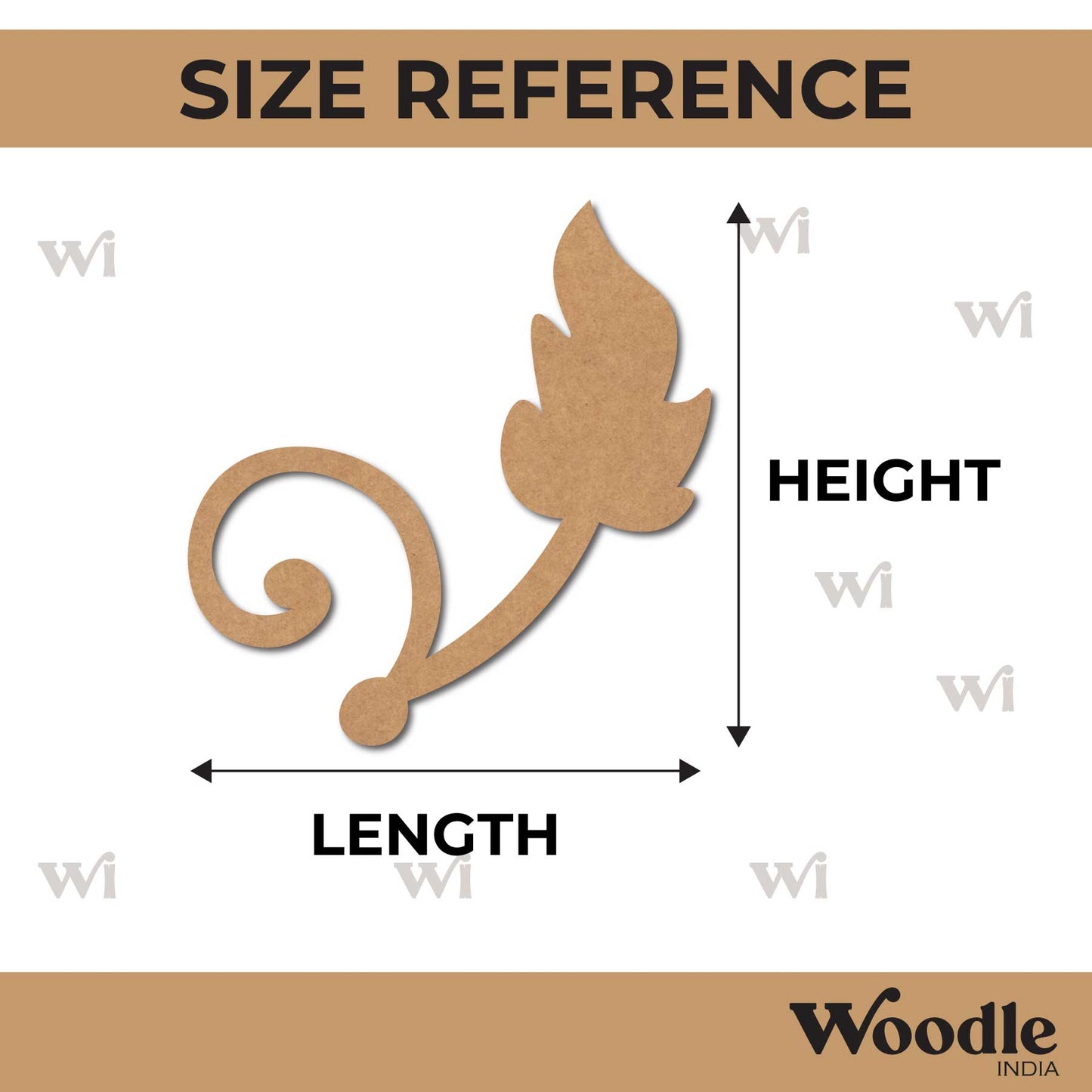 Leaf Cutout MDF Design 38