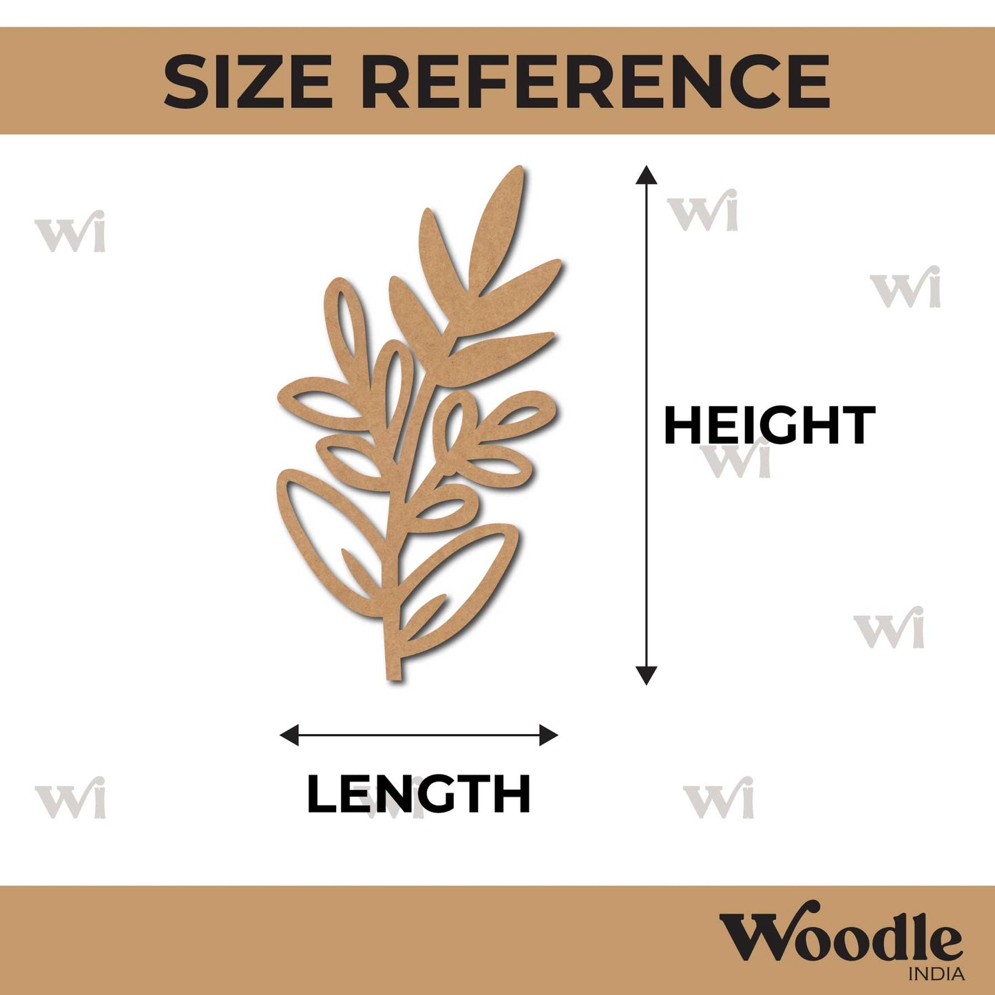 Leaf Cutout MDF Design 50