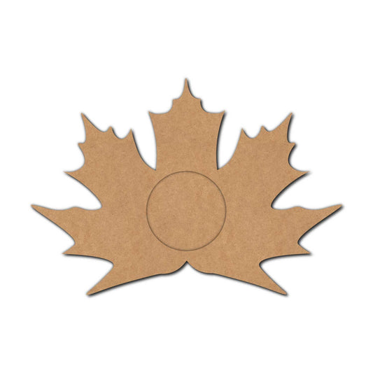 Leaf Diya Tealight Holder MDF Design 4