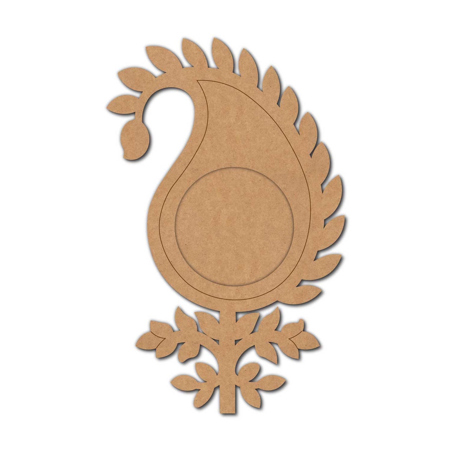 Leaf Diya Tealight Holder Pre Marked MDF Design 2