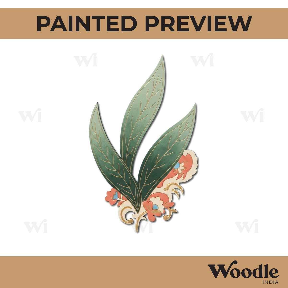 Leaf Pre Marked Base MDF Design 1