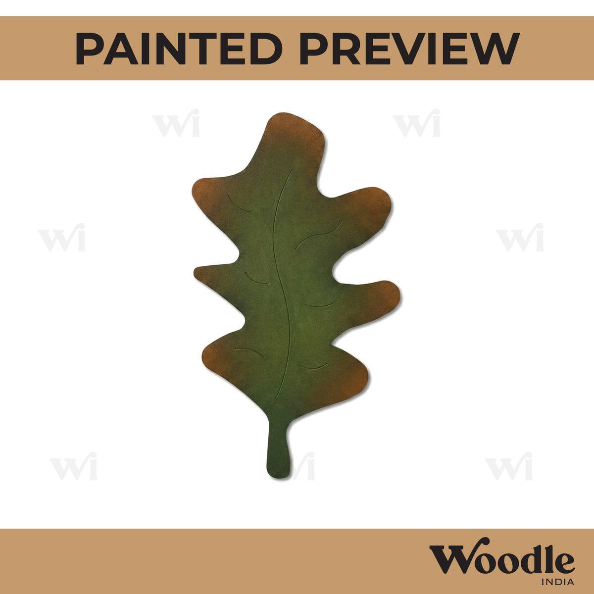 Leaf Pre Marked MDF Design 1