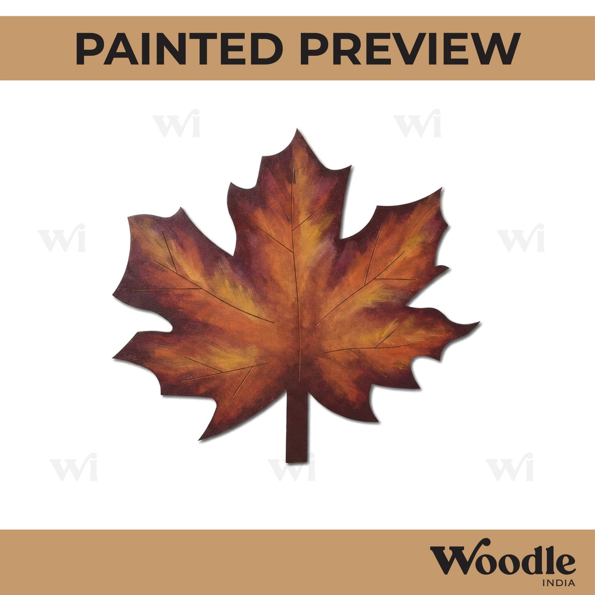 Leaf Pre Marked MDF Design 2